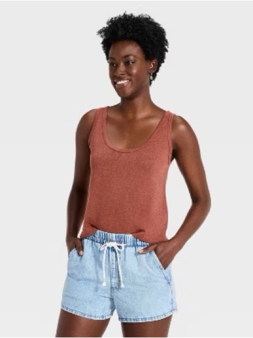 Ralph Lauren Rust Scoop Neck Tank Top